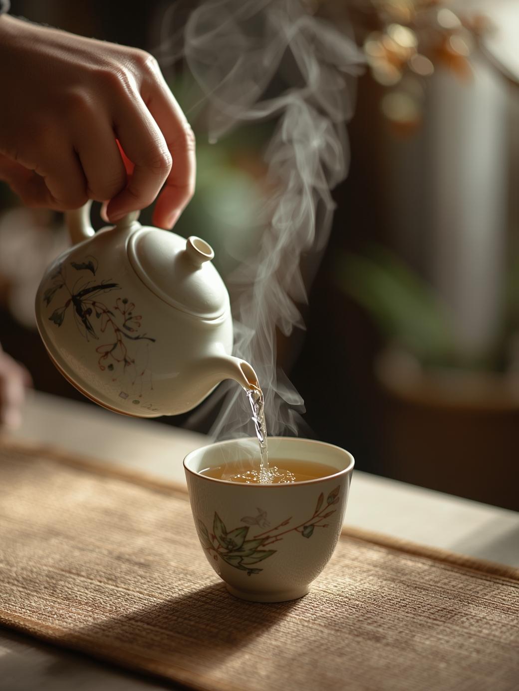 Tea pouring
